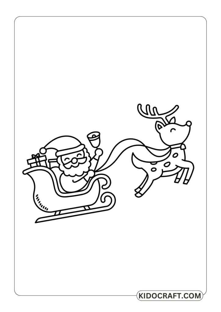 Santa with reindeer