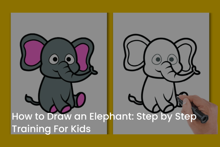 Draw Elephant for Kids