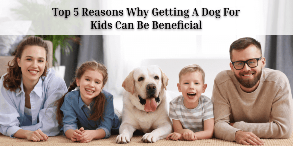 top 5 reasons why getting a dog for kids can be beneficial