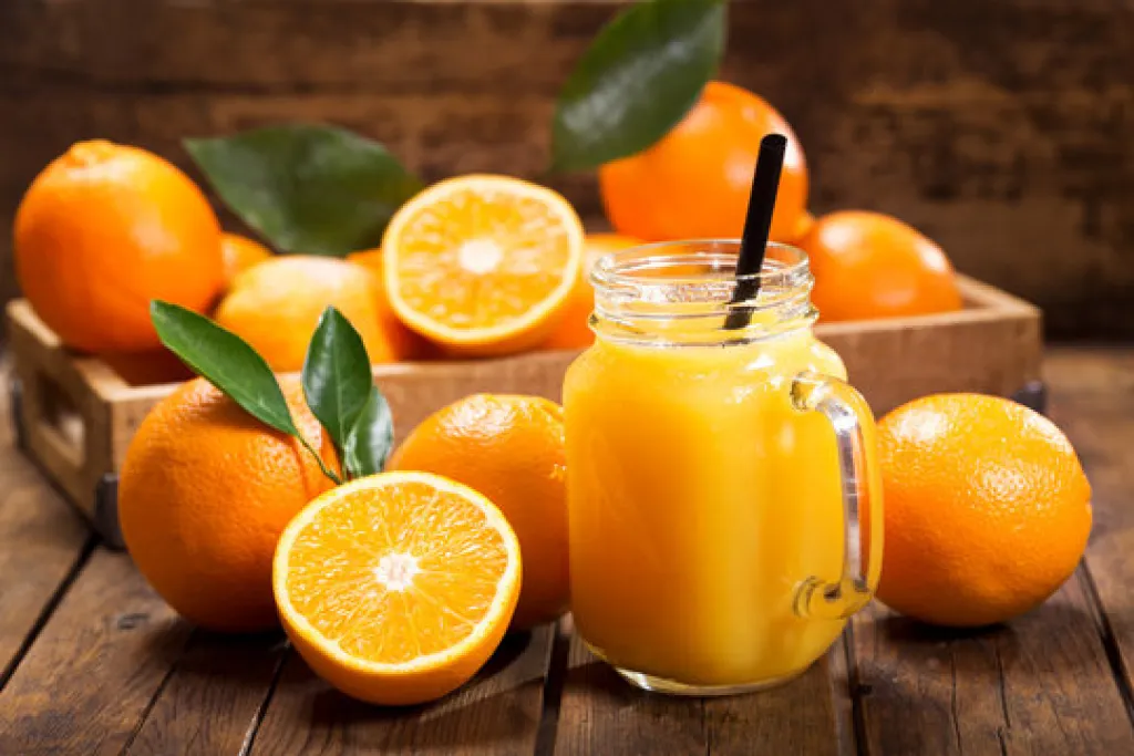 Orange Fruits and Juice Jar 