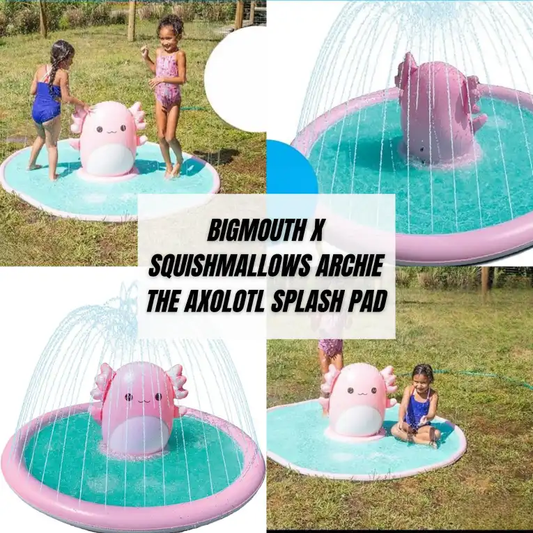 bigmouth x squishmallows archie the axolotl splash pad