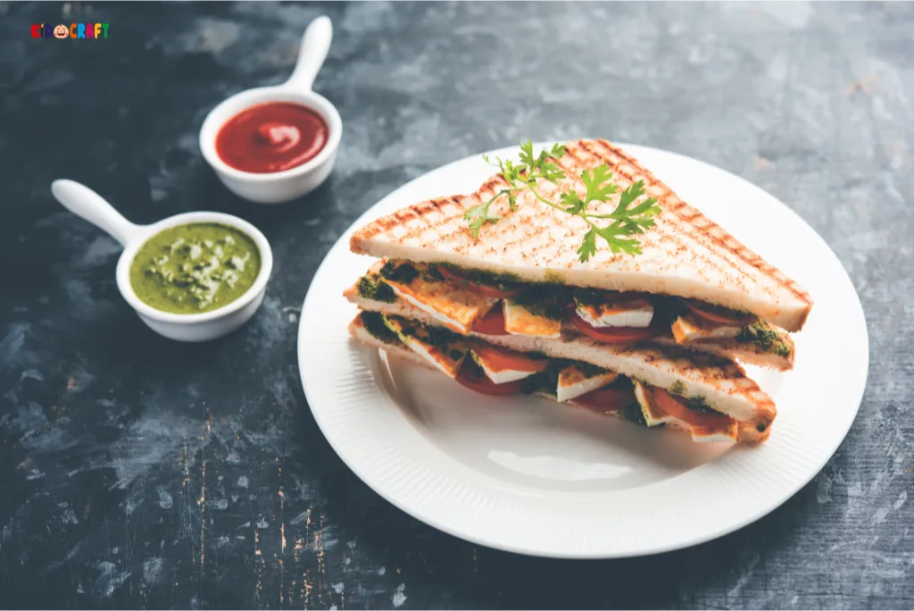 Healthy Paneer Veggie Sandwich A Lunch Ideas for Preschoolers