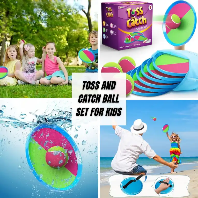 toss and catch ball set for kids