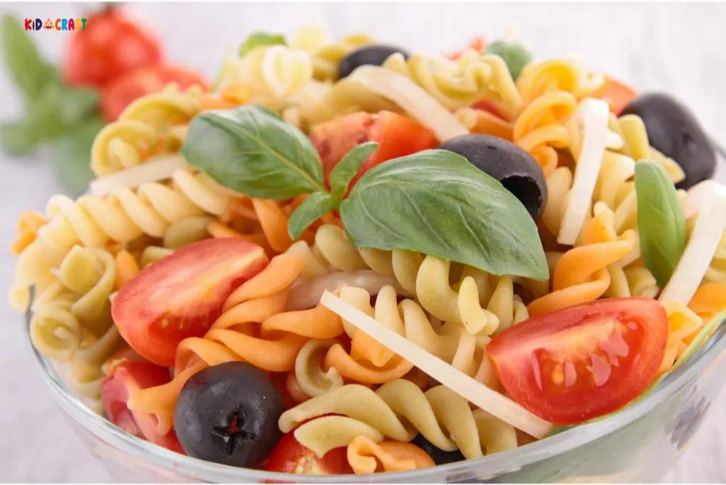 Veggie Pasta Salad Healthy Lunch Ideas for Preschoolers