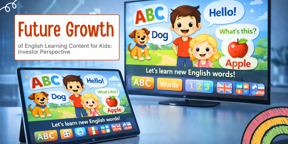 Future growth trends in English learning content for kids