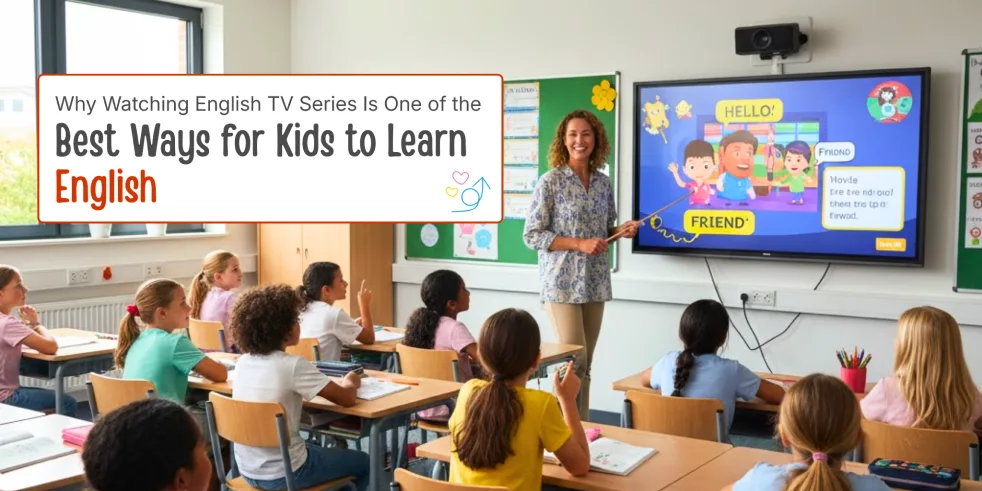 Benefits of watching English TV series for kids learning English